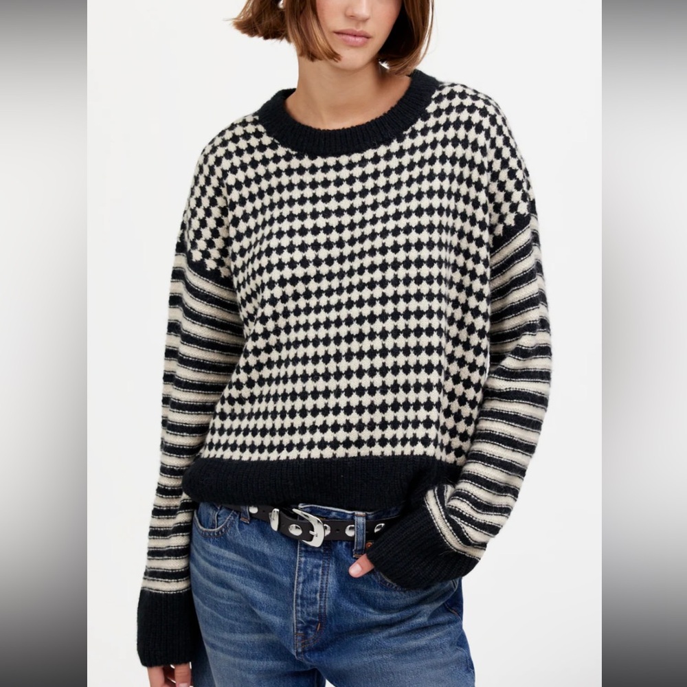 Madewell mixed pattern sweater